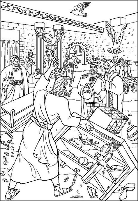 General conference coloring pages sheets lds activity. Cleansing the Temple (ABDA) Coloring Page | Sunday school ...