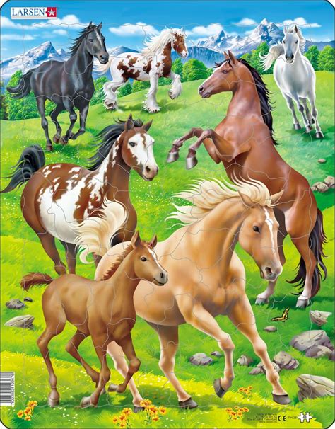 Shop our great selection of horse puzzles & save. Field Of Horses 65 Piece Jigsaw - Dementia Activity ...