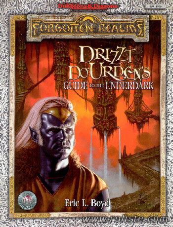 Drizzt learns zaknafein had another son, and dinin gets another chance at a life he never imagined. Drizzt Do'Urden's Guide to the Underdark (0-7869-1509-9)
