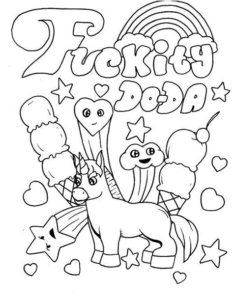 4.7 out of 5 stars 598 ratings. Unicorn - Adult Coloring page - swear. 14 FREE printable ...