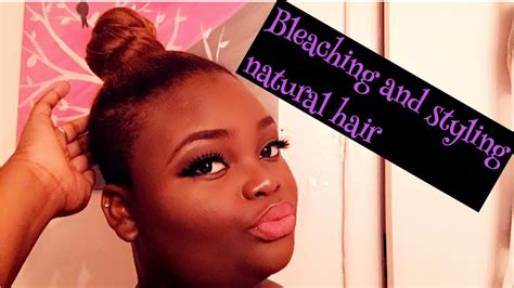 Bleaching dark hair to achieve the perfect platinum shade can be pretty tricky, so when it comes to going blonder than blonde, the process can be a whole lot simpler for those with naturally lighter hair. Bleaching Styling My Natural Hair / Creme Of Nature - YouTube