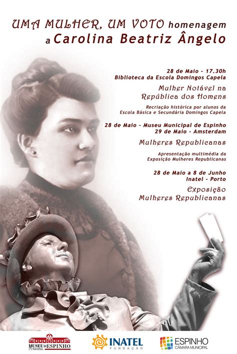 Carolina beatriz ângelo, em 1911, ano em que viria a falecer, votou. MUSEU MUNICIPAL DE ESPINHO: Homenagem a Carolina Beatriz ...