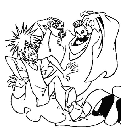 Animal monster chasing scooby scooby doo dbeb. halloween coloring pages: Scooby Doo Halloween Coloring Pages