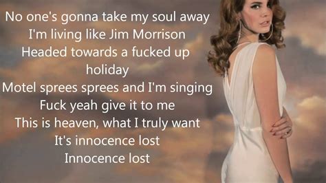 Lyrics for top songs by lana del rey. Lana Del Rey Gods and Monsters lyrics HD - YouTube