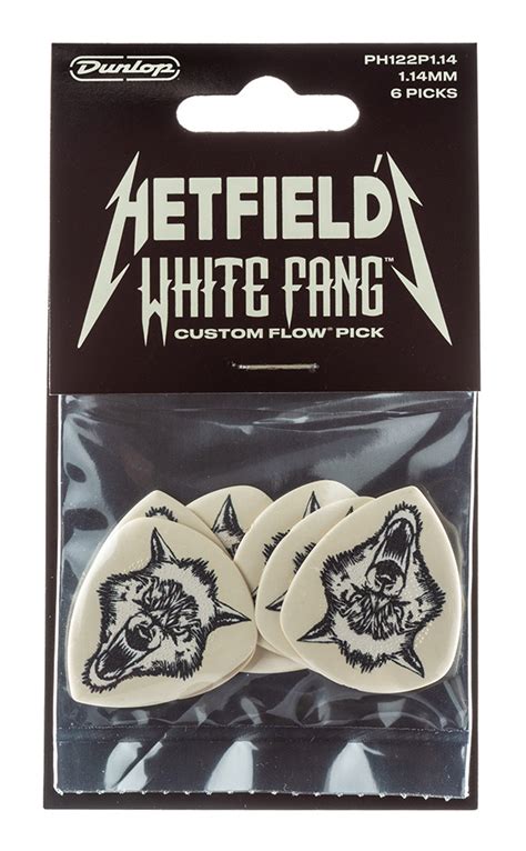 The white fang pick has amazing grip when sweating from heavy riffing, and a smaller profile. James Hetfield White Fang Custom Flow Pick Players Pack ...