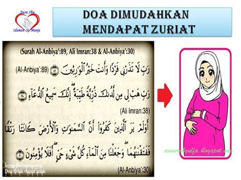 Sudah tentu mereka inginkan cahayamata sebagai penyeri rumahtangga selain menjadi pewaris harta yang ditinggalkan kelak. MekaRay Ventures Putrajaya: DOA MENDAPAT ZURIAT