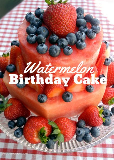 It's made out of 100% natural and beautiful fruit and still looks festive. Birthday Cake Alternatives Healthy : Fruit Tower Birthday ...