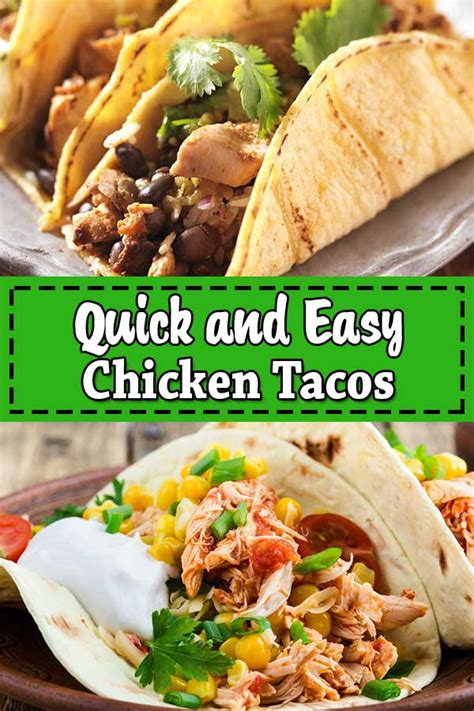 Sign up for the tasty newsletter today! Chicken Tacos - The Best Mexican Chicken Tacos Recipe