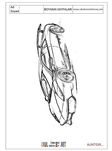 All main parts of the model are separated objects. Araba Resmi Boyama Lamborghini - Negema