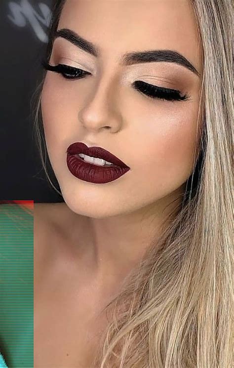 beautiful elegant hollywood glam makeup ideas dark lips looks
