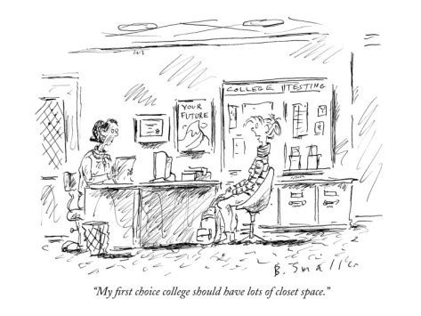 New yorker cartoons might be a clue to whether you want to tackle the task of parenting. "You'll like my parents. They're very child-centered ...