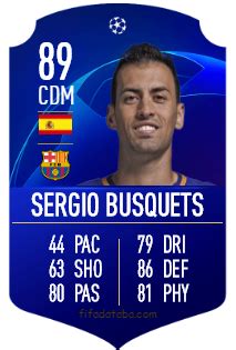 641 posts an exciting prospect. Sergio Busquets Burgos FIFA 19 Rating, Card, Price