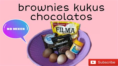 Dan kali ini saya coba panggang tanpa oven yah, dsini saya gunakan wajan,tatakan kukusan &amp; Resep brownies kukus chocolatos | tanpa mixer - YouTube