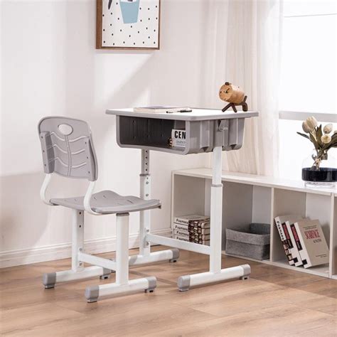0 out of 5 stars, based on 0 reviews current price $68.99 $ 68. Zimtown Adjustable Lifting Student Table and Chair Set Learning Child Workstation with Storage ...