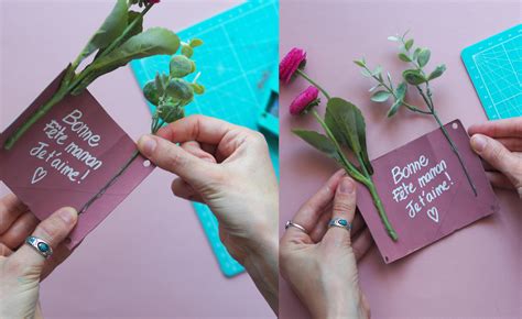 Pour une carte, il vous faut: DIY - Une carte/bouquet de fleurs pour la fête des ...