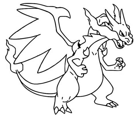 Breathing intense, hot flames, it can charizard learns the following moves via breeding in pokémon sword & shield. Coloring page Mega Evolved Pokemon : Mega X Charizard 6 6