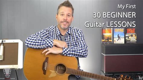 Acoustic guitar lessons teaching how to play the guitar through learning popular acoustic guitar songs. 30 FREE Guitar Lessons For Beginners - YouTube