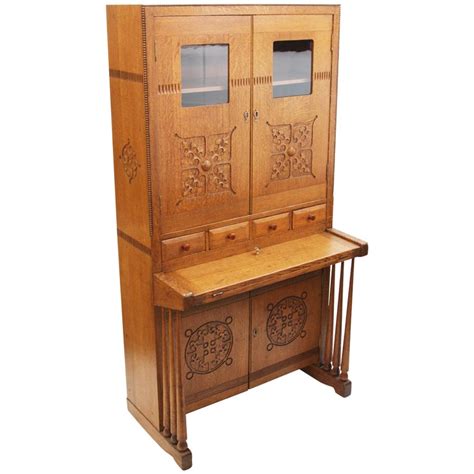 Maybe you would like to learn more about one of these? Vintage Secretary Desk With Hutch - Antique Cylinder Roll ...