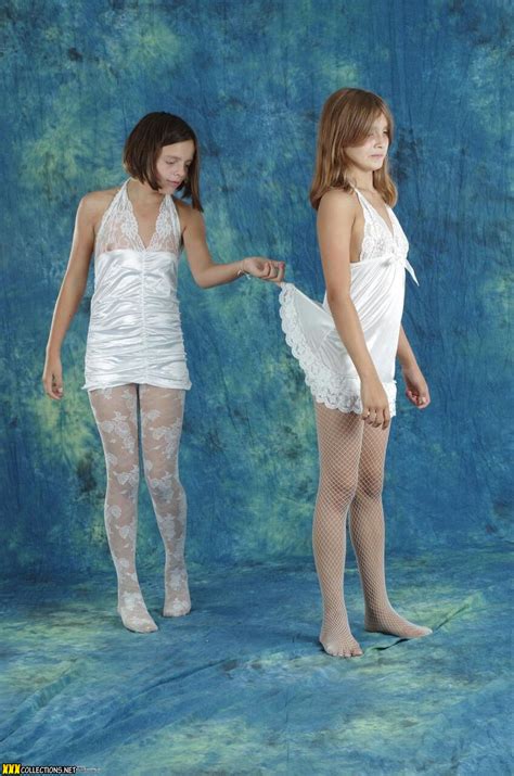 I don't know if you are looking at me or not. Silver Starlets Nika & Kira Cosplay Dance Picture Set 002 ...