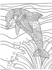 These creatures have been featured extensively in mythology, folklore and religious scriptures of various cultures. Dolphins and Whales Coloring Pages - 1+1+1=1