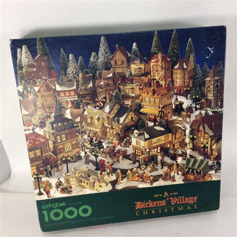 Springbok puzzles 1000 pieces christmas. Springbok A Dickens Village Christmas Puzzle 1000 Pieces ...