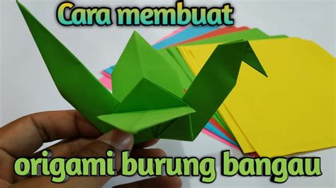 Cara membuat origam burung yang mudah bisa dilakukan dengan burung beo. Cara membuat Origami burung bangau - YouTube