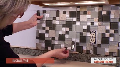Musselbound adhesive tile mat will simplify the application of tile to your kitchen backsplash, kitchen countertop and bathroom tub shower walls. MusselBound Adhesive Tile Mat A Beautiful Tile Backsplash ...