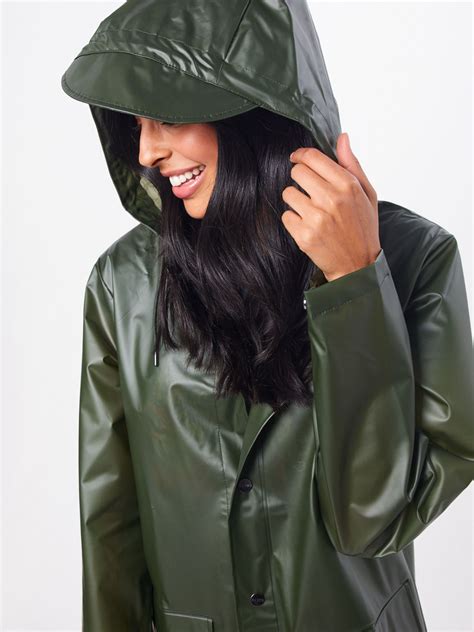 Rains herren long jacket regenmantel die rains long regenjacke für. RAINS Regenmantel in grün | ABOUT YOU | Regenmantel, Rains ...