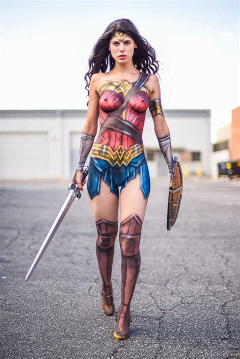 Female body type or women body types are the most amazing curves. Wonder Woman Body Paint : WonderWoman