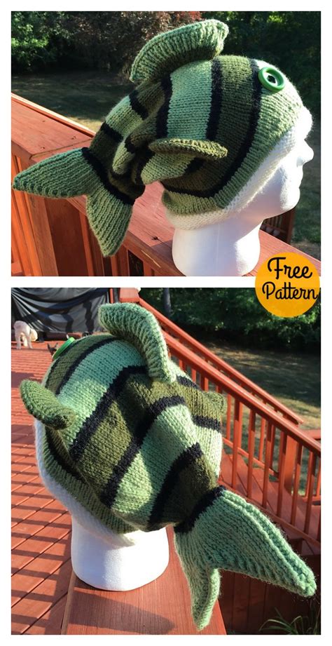 There are designs for all ages and patterns for all skill levels. Fish Hat Free Knitting Pattern