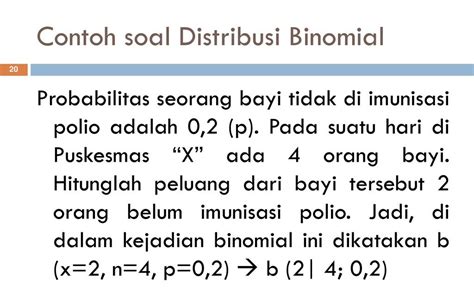 Anggaplah kita melakukan pelemparan koin ke udara sepuluh kali. Contoh Soal Dan Penyelesaian Distribusi Binomial - Contoh ...
