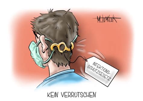 Ein vorstoß stößt auf kritik. Kein verrutschen By Mirco Tomicek | Politics Cartoon ...