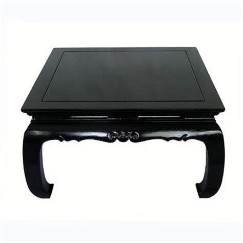 No two are exactly alike; Ming Square Black Lacquer Coffee Table | Chairish