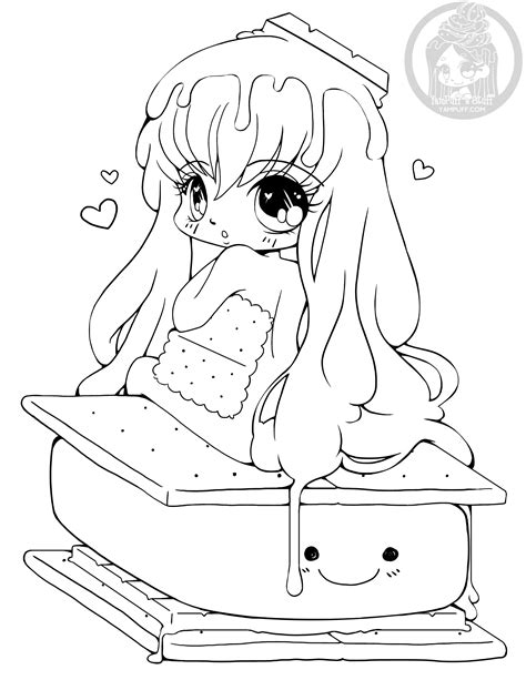 Chibi coloring pages to download and print for free. Chibis - Free Chibi Coloring Pages • YamPuff's Stuff