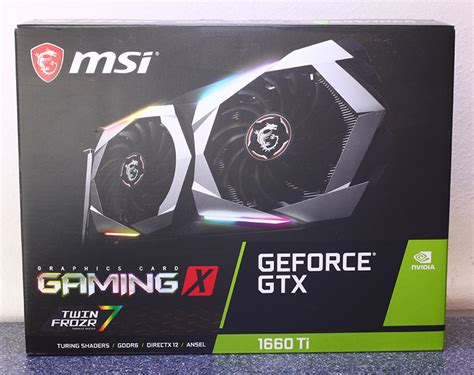 You may anticipate two video clip cards based upon the chip, the gtx 1660, and also the 1660 ti. MSI GeForce GTX 1660 Ti Gaming X 6 GB Review - Packaging ...