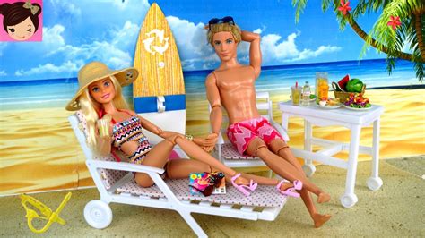 Fingering party girls bubble bath fun. Barbie & Ken Beach Vacation Morning Routine - Barbie Doll ...