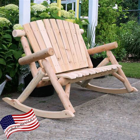 Maybe you would like to learn more about one of these? Lakeland Mills Classic White Cedar Log Rocking Loveseat ...