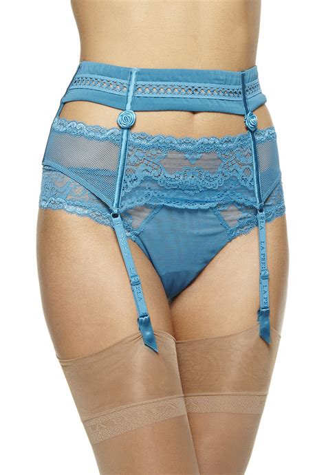 You have to register if you'd like to post or to see no ads. Lyst - La perla Garter Belt in Blue