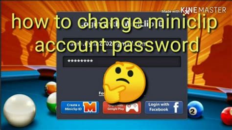 If you get an an account and the account was incorrect or. How To Change MINICLIP Account Password || 8 ball pool ...