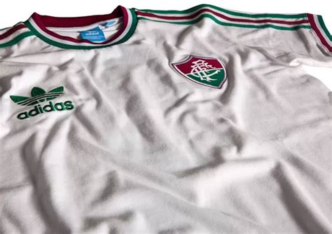 Camisa fluminense masculina listrada 95. Camisa retrô do Fluminense Branca 2014 adidas Originals ...