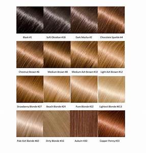 An Entire Hair Color Chart For Hair Extensions Glossie Hair Glossie
