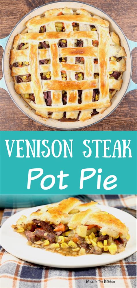 There's no magic ingredient in this pie crust recipe, it has the same ingredients as 99% of other recipes out there. Venison Steak Pot Pie is a hearty meal with amazing flavors. A double crust pot pie that can be ...