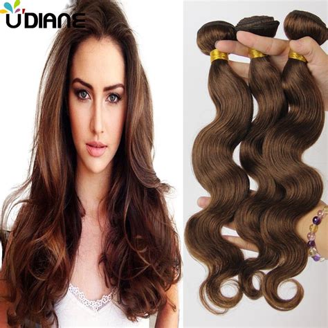 Weaving hair extensions weft hair bundles rapunzels real remy human hair. 3PCS Body Wave Chocolate Mongolian Hair Weave 12" 24" Wavy ...