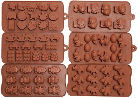 It's best to use silicone molds for desserts that require chilling or freezing. 6pc Candy Molds, Chocolate Molds, Silicone Molds, Soap ...