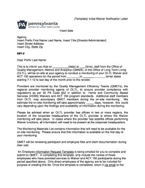 However, getting your penalties waived is not a guarantee. Letter of waiver template to Download in Word & PDF - Editable, Fillable & Printable Online ...