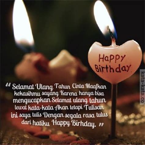 Kalau mau, kamu juga bisa memodifikasinya, bahkan menambahi kalimatnya sehingga menjadi puisi selamat ulang tahun untuk kekasih. Ucapan Selamat Ulang Tahun Untuk Pacar Yang Romantis ...