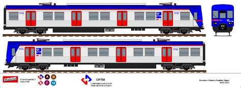 The operational fleet of companhia paulista de trens metropolitanos (cptm) is composed by 188 different compositions of 14 different series, produced between 1956 and 2017, and it is the biggest fleet of brazil. Desenhos de Trens Urbanos: TUE Mafersa (Atual 1700 da CPTM)