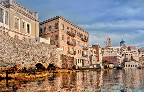 On holiday, when you want a break from the beach, it's great to have a real town to visit. Syros, Greece