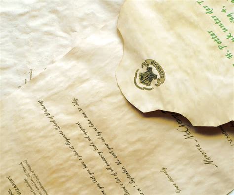 Wear what you believe in, believe in what you wear. Do it (for) yourself: Mein Hogwarts Brief - DIY - selber ...