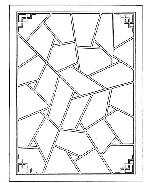 geometric shapes coloring page